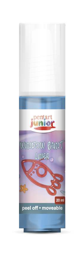 Boja za staklo Pentart Junior 20 ml – plava