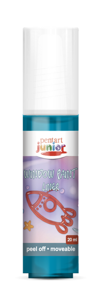 Boja za staklo Pentart Junior 20 ml – tirkizna