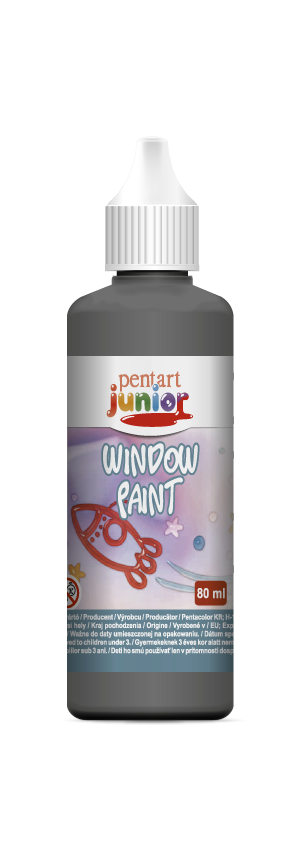 Kontura za staklo Pentart 80 ml - crna
