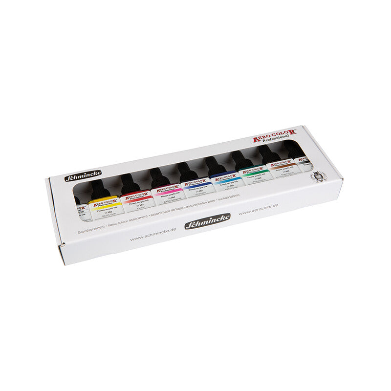 Schmincke AERO COLOR kartonski set osnovnih boja 9 x 28 ml