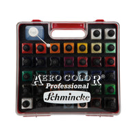 Schmincke AERO COLOR plastični set, 37 x 28 ml + AERO CLEAN RAPID