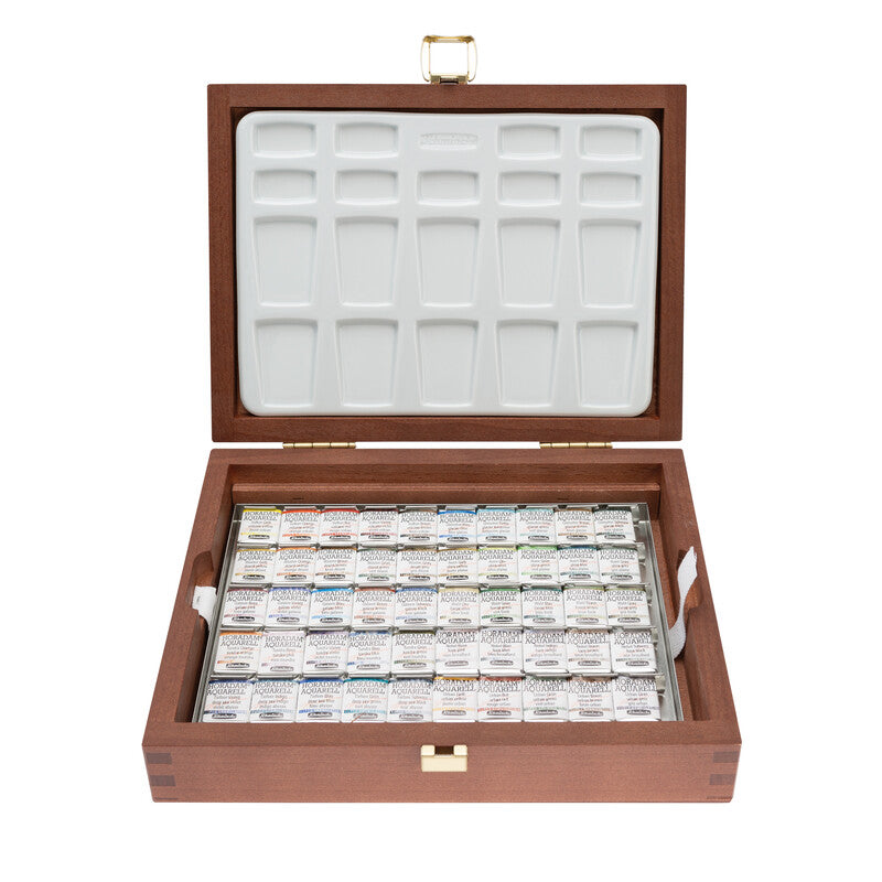 Drveni set akvarel boja Schmincke HORADAM Super Granulation – 50 x 1/2 posudica