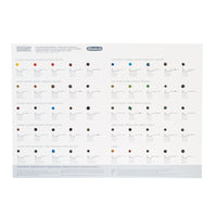 Točkasti uzornik Schmincke HORADAM Aquarell Dot Card Super Granulation - 50 boja
