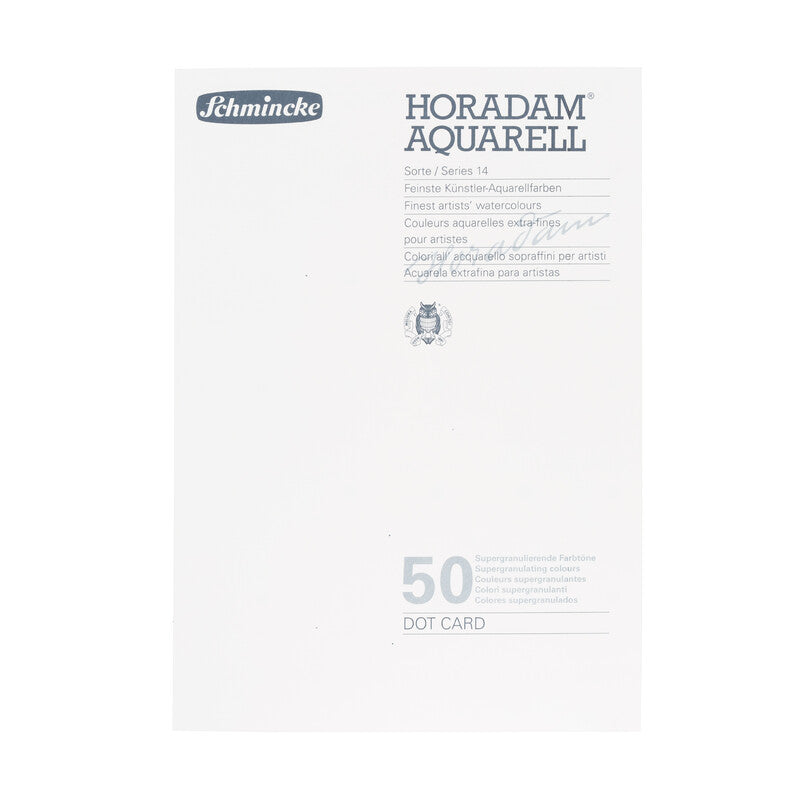 Točkasti uzornik Schmincke HORADAM Aquarell Dot Card Super Granulation - 50 boja