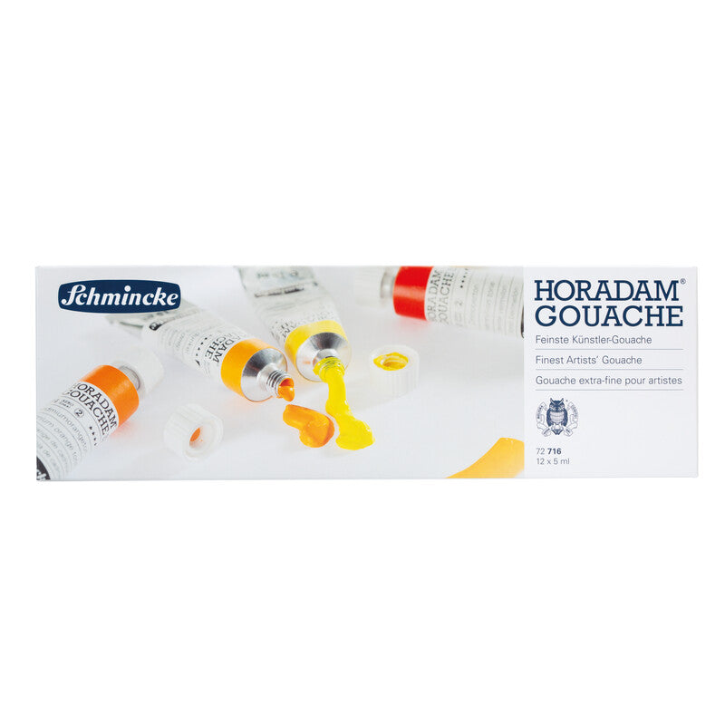 Gvaš boje Schmincke HORADAM u metalnom setu, 12 x 5 ml