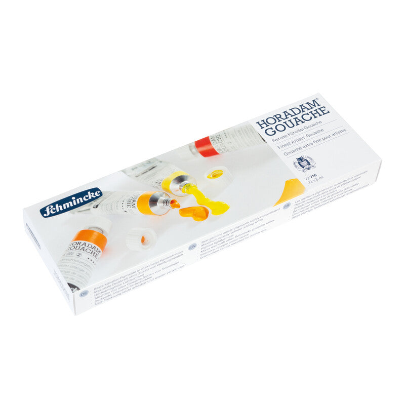 Gvaš boje Schmincke HORADAM u metalnom setu, 12 x 5 ml