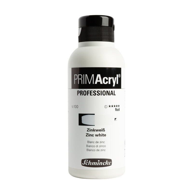 Akrilne boje Schmincke PRIMAcryl Professional 250 ml – 100 Cink bijela fluid