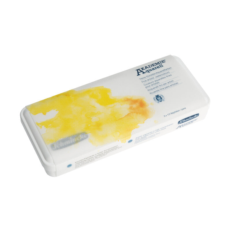 Akvarel boje Schmincke AKADEMIE Aquarell u plastičnoj kutiji - 9 x 1/2 posudica