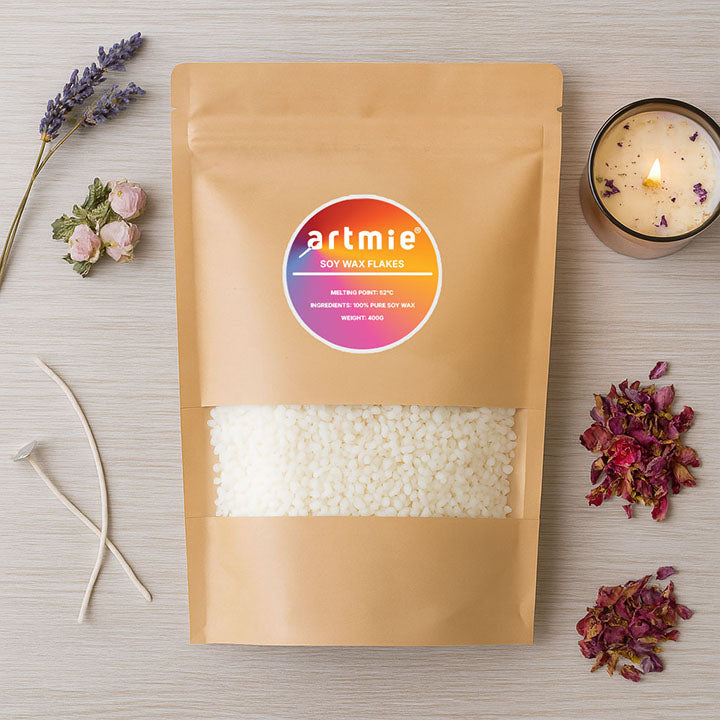 ARTMIE Sojin vosak bez mirisa za svijeće 400 g