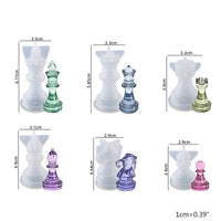 Silikonski kalup za lijevanje - Šahovske figure - set od 6 dijelova