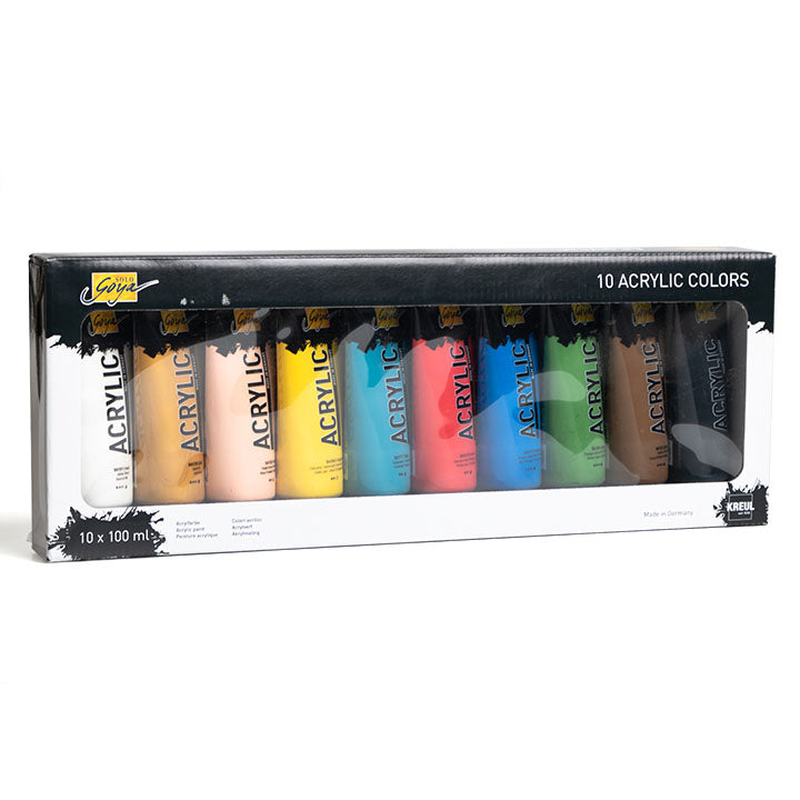 Solo Goya akrilne boje - ARTMIE zlatne šibice | set od 10 x 100 ml