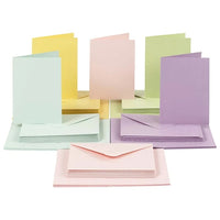 Set pastelnih razglednica i kuverti 10,5x15 cm - 50 kom