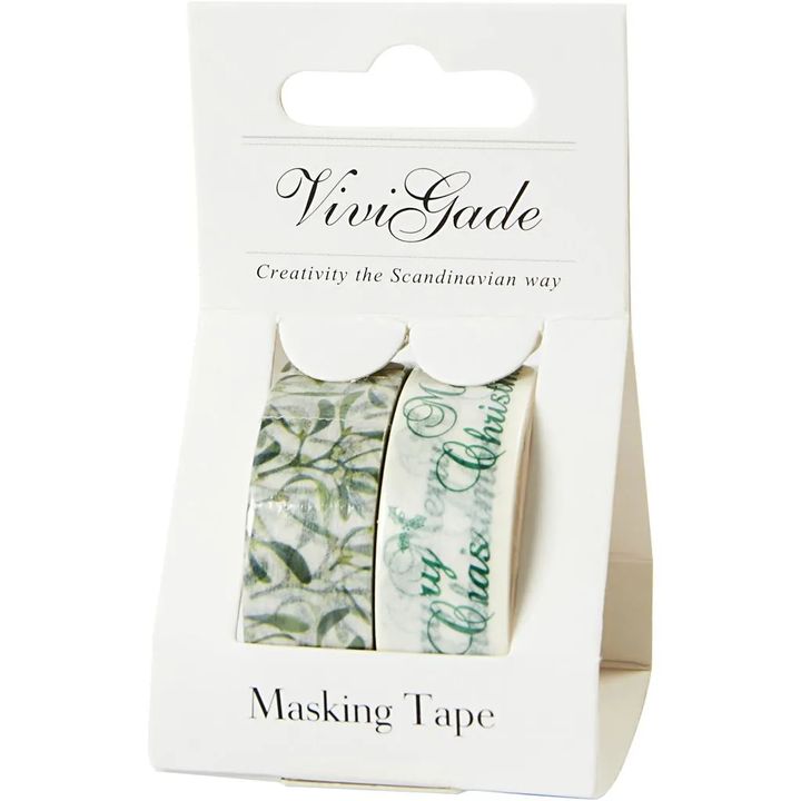 Set washi traka mistletoe and Merry Christmas