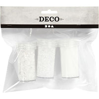 Bijeli glitter - set od 3 kom