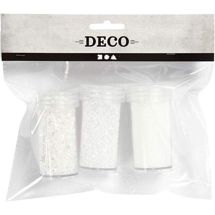 Bijeli glitter - set od 3 kom