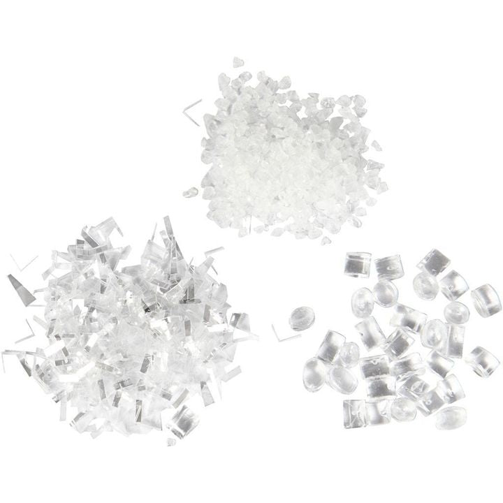 Bijeli glitter - set od 3 kom