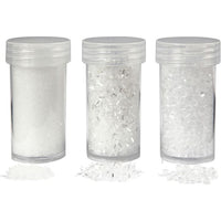 Bijeli glitter - set od 3 kom