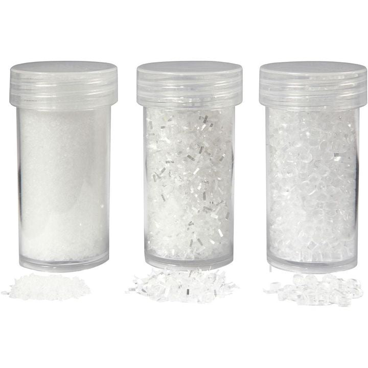 Bijeli glitter - set od 3 kom