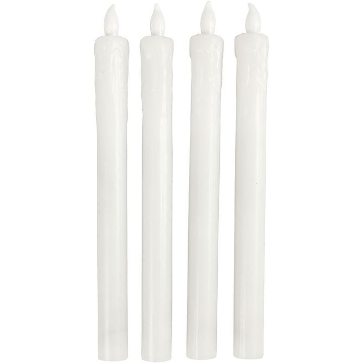 LED visoke svijeće 24.5 cm - set od 4 kom