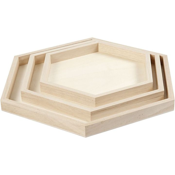 Set od tri pladnja za doradu
