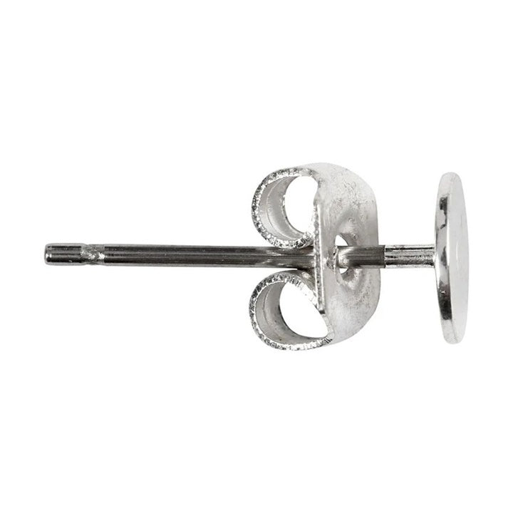 Posrebrene nitne naušnice 13 mm - 10 kom