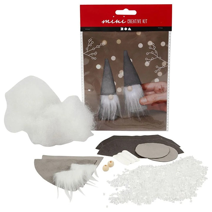 Mini kreativni set Božićni vilenjaci sivi