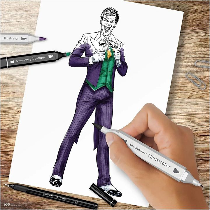 Komplet za ilustraciju HEROES AND VILLAINS : THE JOKER