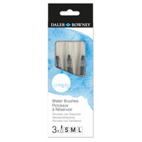 DALER ROWNEY Simply set praznih vodenih kistova 3 kom