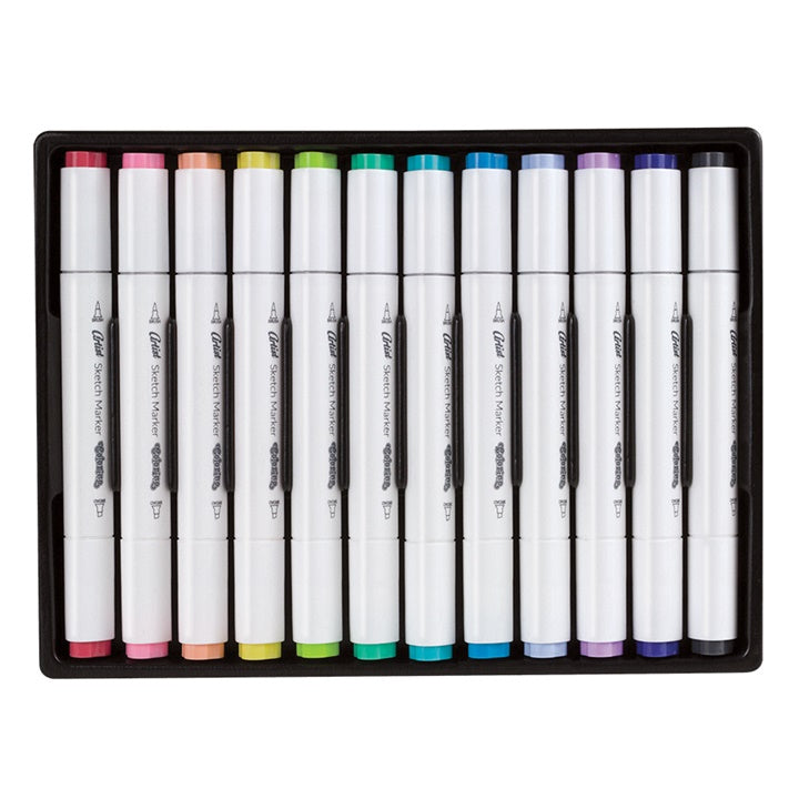 Obostrani pastelni markeri za crtanje Colorino Artist 12 kom