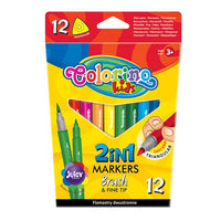 Dvostrani flomasteri za djecu Colorino 12 kom