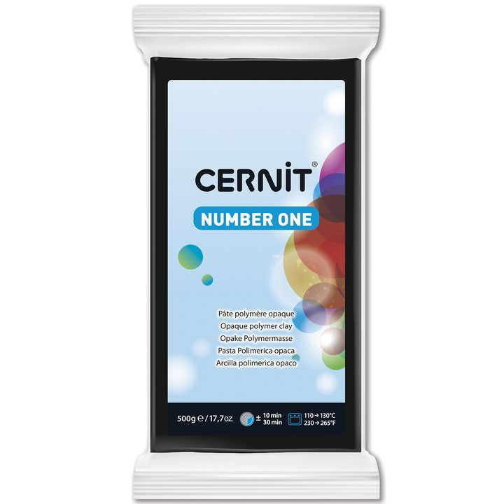 Polimerna masa CERNIT NUMBER ONE 500 g – crna