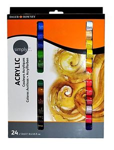 Daler - Rowney akrilni set 24 x 12ml
