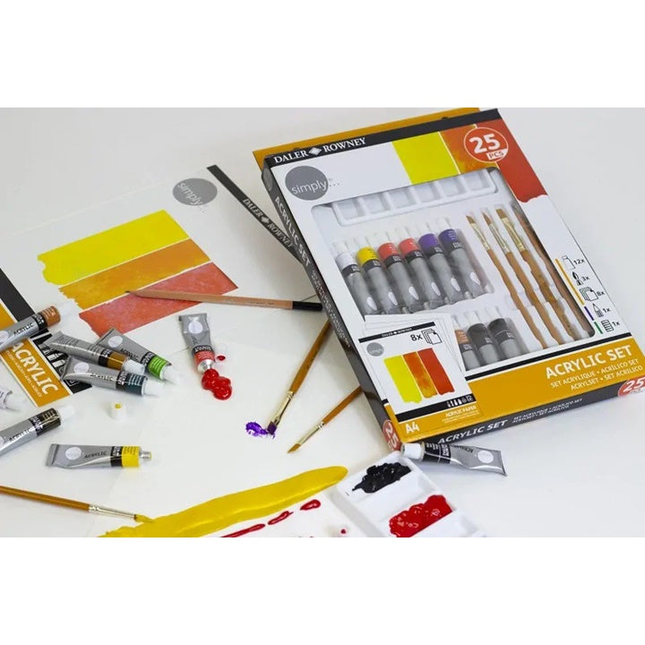 Daler Rowney set akrila s dodacima 25 kom