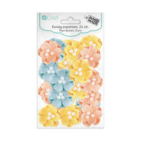 3D papirno pastelno cvijeće - set od 24 komada