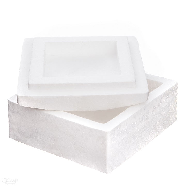 Kutija od stiropora - četvrtasta 13.5 x 13.5 cm