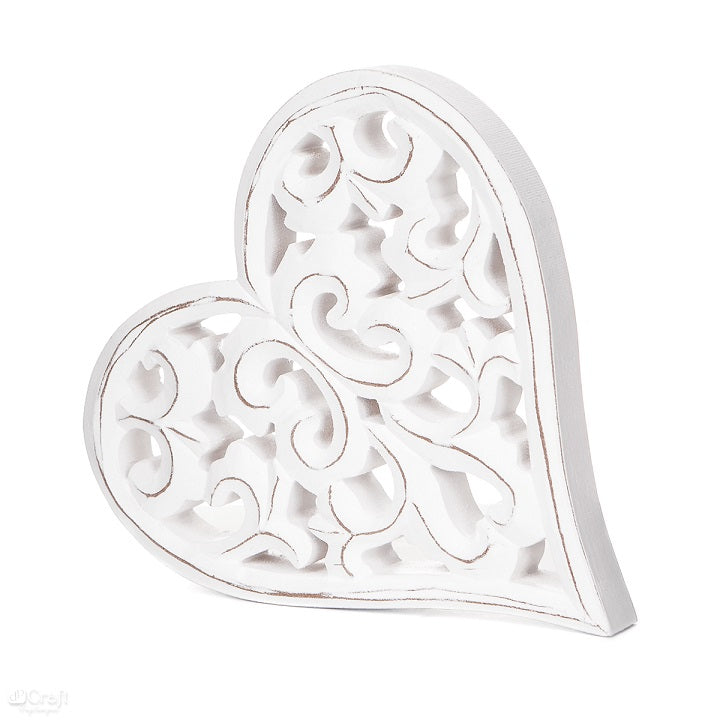 Drveni ornament Srce 16x17 cm