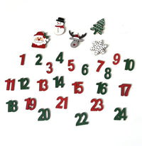 Drveni ukrasi Advent kalendar