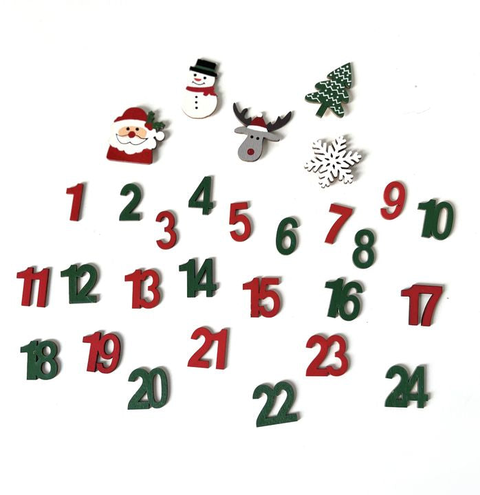 Drveni ukrasi Advent kalendar