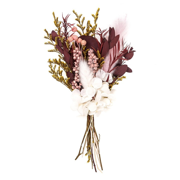 Mini sušeni buket "Burgundska kraljica" / 20 cm
