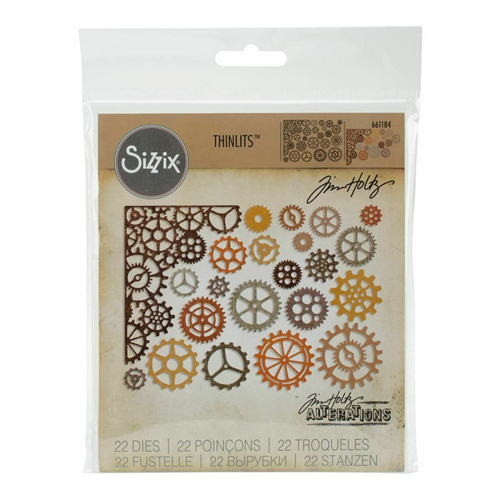 Šabloni za rezanje Sizzix Thinlits Gearhead - set od 22 komada