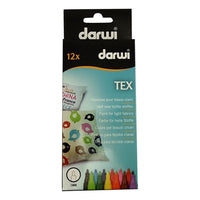 Set markera za tekstil DARWI TEX 12 x 3mm