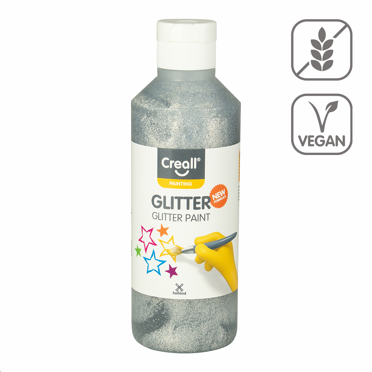 Svjetlucava boja Creall Glitter 250 ml - srebrna