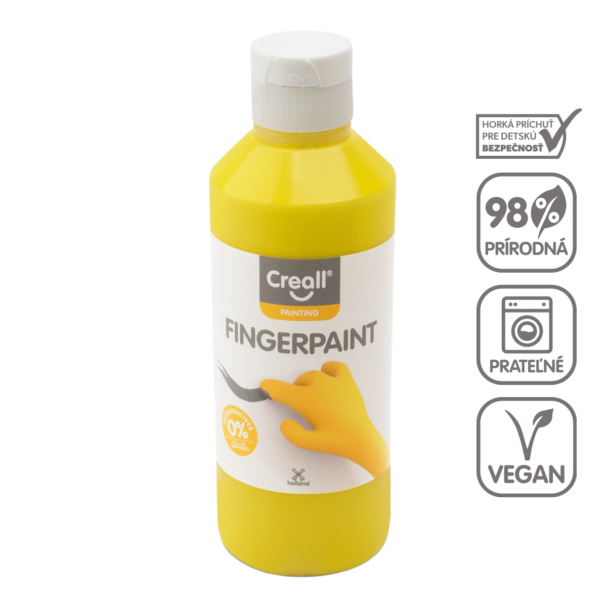 Boja za prste Creall 250 ml – žuta