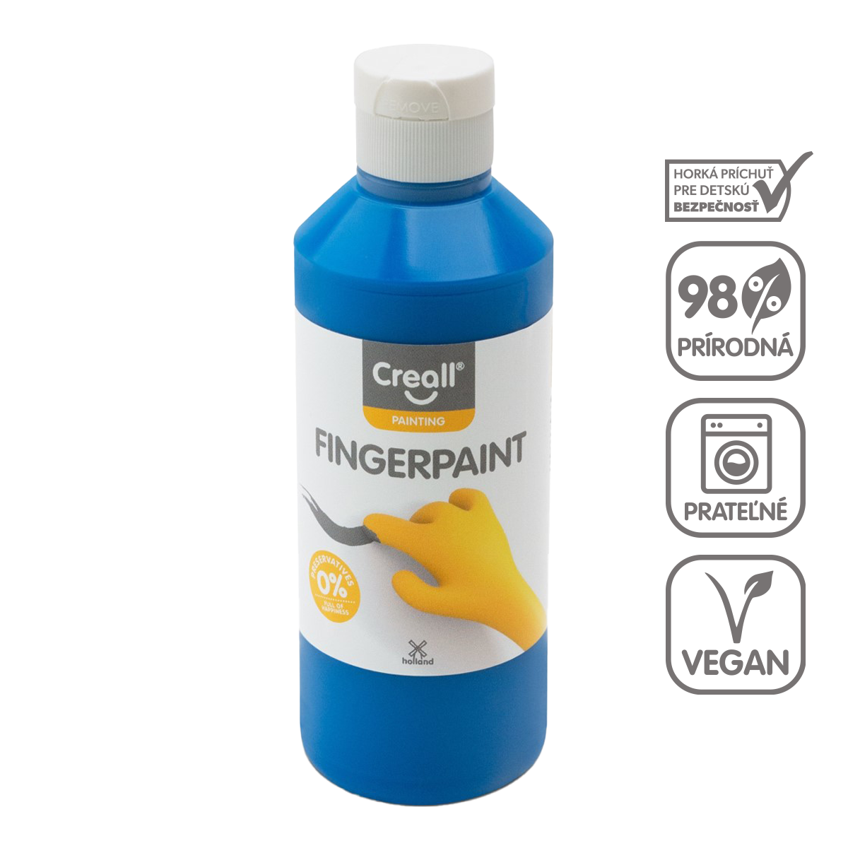 Boja za prste Creall 250 ml – plava
