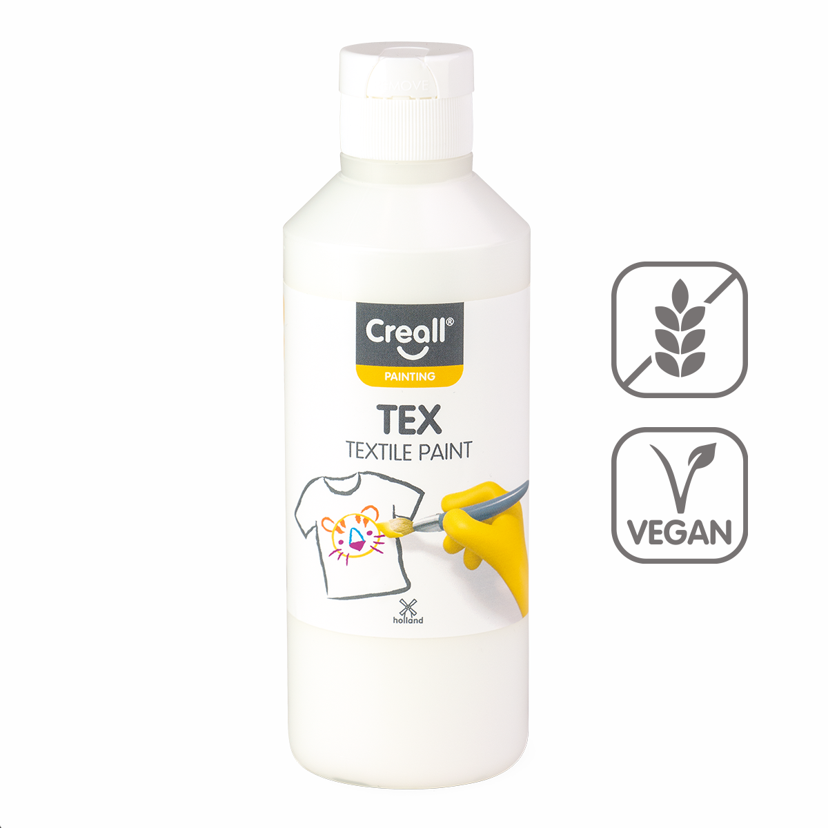 Boja za tekstil Creall Tex 250 ml – bijela