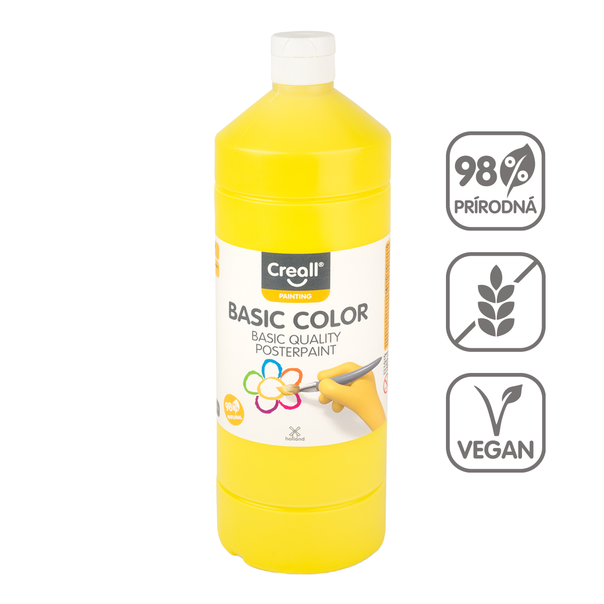 Tempera boja Creall 500 ml – žuta