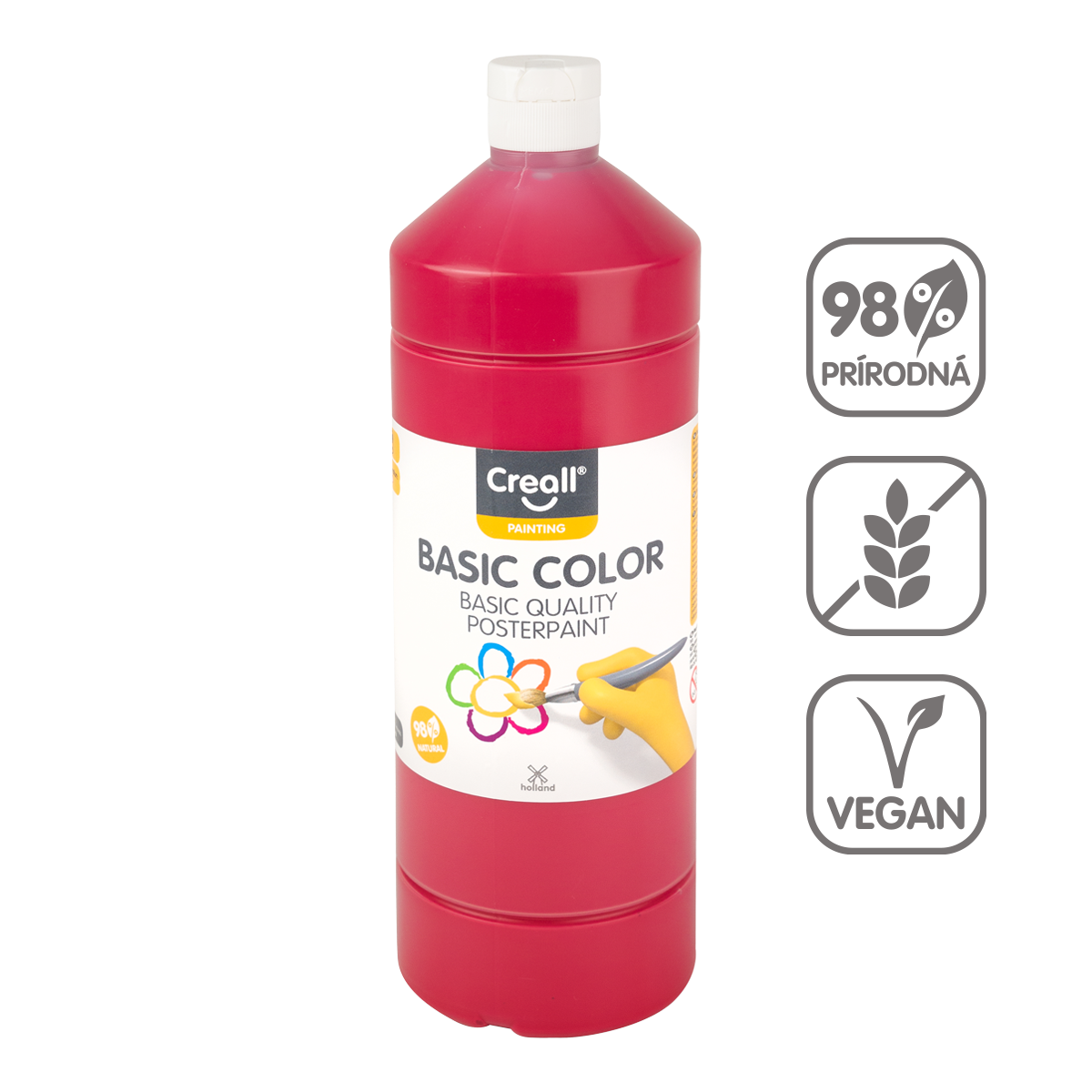 Tempera boja Creall 500 ml – tamnocrvena