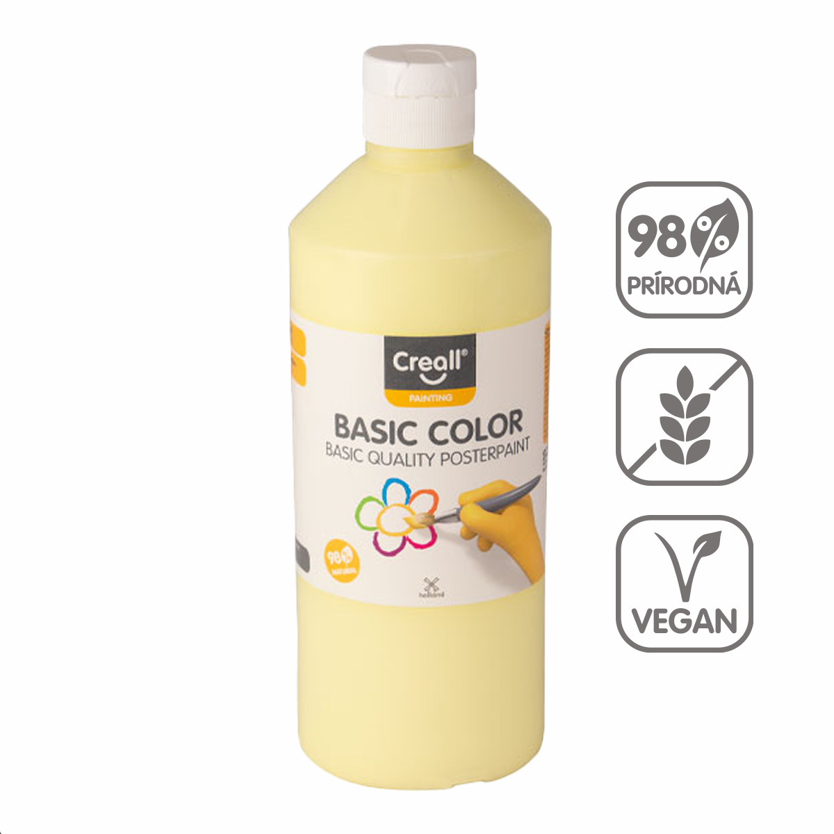 Tempera boja Creall 500 ml – pastelno žuta