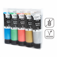 Creall set akrilnih boja Studio acrylics, 5 120 ml, mix – metalik ×