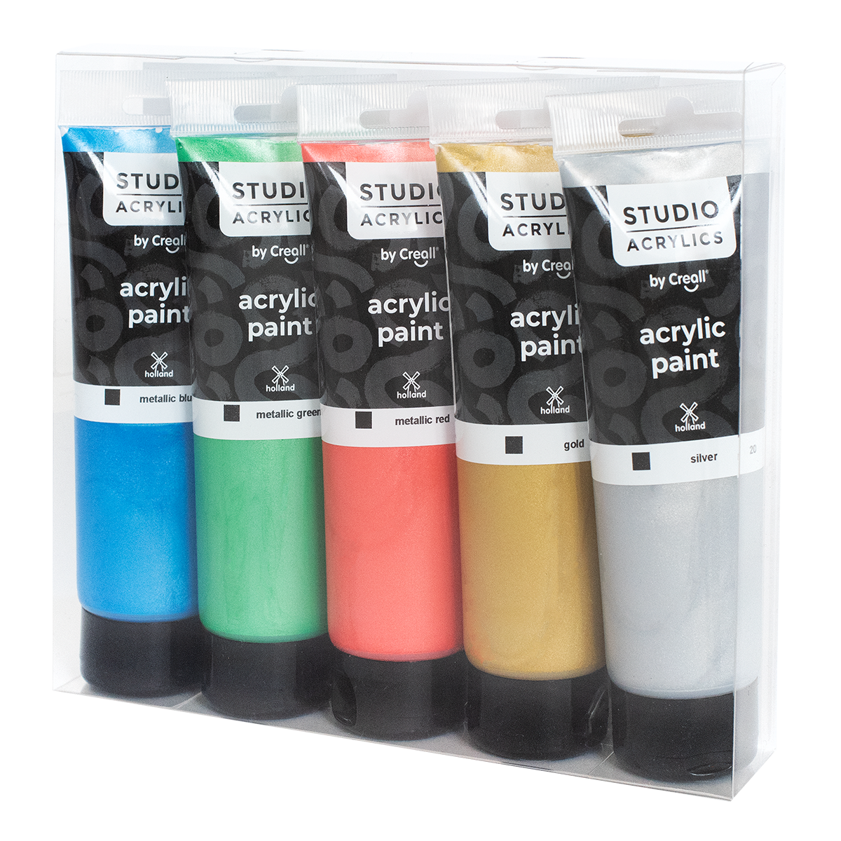Creall set akrilnih boja Studio acrylics, 5 120 ml, mix